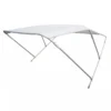 Bimini Alu Brossé 3 Arceaux - Blanc - ORANGEMARINE 225 (largeur) X 140 (hauteur) X 180 (longueur) Cm