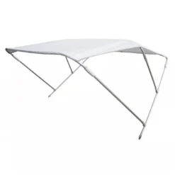 Bimini Alu Brossé 3 Arceaux - Blanc - ORANGEMARINE 225 (largeur) X 140 (hauteur) X 180 (longueur) Cm