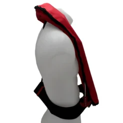 GILET DE SAUVETAGE GONFLABLE AUTOMATIQUE ORANGE MARINE 170N AVEC HARNAIS ESSENTIAL ROUGE -Minko Bateaux Magasin gilet de sauvetage gonflable automatique orange marine 170n avec harnais essential rouge 3