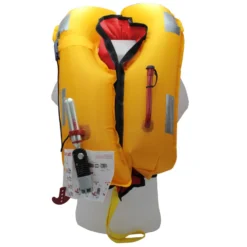 GILET DE SAUVETAGE GONFLABLE AUTOMATIQUE ORANGE MARINE 170N ESSSENTIAL ROUGE -Minko Bateaux Magasin gilet de sauvetage gonflable automatique orange marine 170n esssential rouge 3