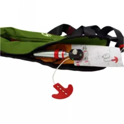 Gilet De Sauvetage Gonflable Manuel 170N ESSENTIAL Vert - ORANGEMARINE -Minko Bateaux Magasin gilet de sauvetage gonflable manuel 170n essential vert orangemarine 4