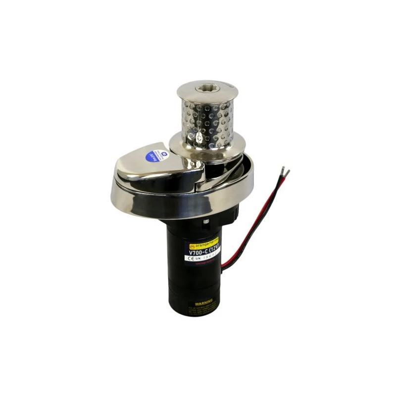 GUINDEAU ÉLECTRIQUE 700W 12V - ALU - 6MM DIN/ISO VERTICAL AVEC POUPÉE - ORANGEMARINE 2 GUINDEAU ÉLECTRIQUE 700W 12V - ALU - 6MM DIN/ISO VERTICAL AVEC POUPÉE - ORANGEMARINE – Image 2