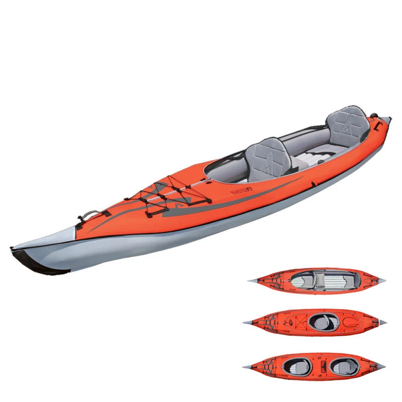 KAYAK GONFLABLE ADVANCED ELEMENTS FRAME CONVERTIBLE ROUGE 1 KAYAK GONFLABLE ADVANCED ELEMENTS FRAME CONVERTIBLE ROUGE