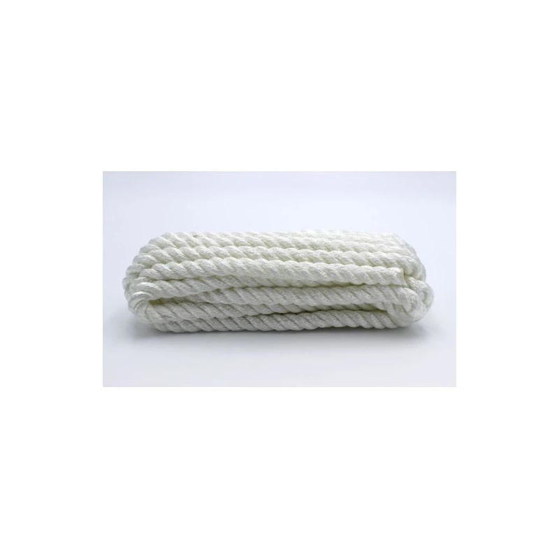 PACK AMARRAGE POLYESTER 3 TORONS BLANC 16mm X 10m 1 PACK AMARRAGE POLYESTER 3 TORONS BLANC 16mm X 10m