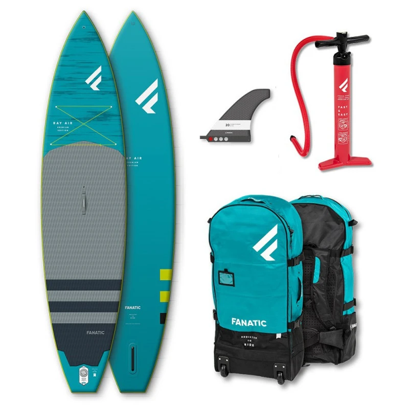 PADDLE GONFLABLE FANATIC RAY AIR 11.6 PREMIUM SAC + POMPE 1 PADDLE GONFLABLE FANATIC RAY AIR 11.6 PREMIUM SAC + POMPE