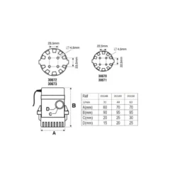 POMPE DE CALE IMMERGÉE NUOVA RADE 500 GPH - 1892 L/h - 12V -Minko Bateaux Magasin pompe de cale immergee nuova rade 500 gph 1892 l h 12v 2