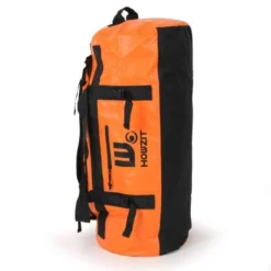 Sac De Voyage étanche DUFFEL BAG 90L HOWZIT - ORANGE -Minko Bateaux Magasin sac de voyage etanche duffel bag 90l howzit orange black 13