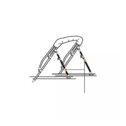 LALIZAS Support De Biminis Télescopique 71-122 Cm -Minko Bateaux Magasin support de biminis telescopique 71 122 cm 2