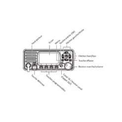 VHF Fixe WP250 - ORANGEMARINE -Minko Bateaux Magasin vhf fixe wp250 orangemarine 13