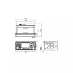 VHF Fixe WP250 - ORANGEMARINE -Minko Bateaux Magasin vhf fixe wp250 orangemarine 14